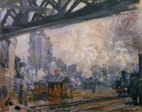 Monet, Claude Oscar - Exterior View of the Saint-Lazare Station